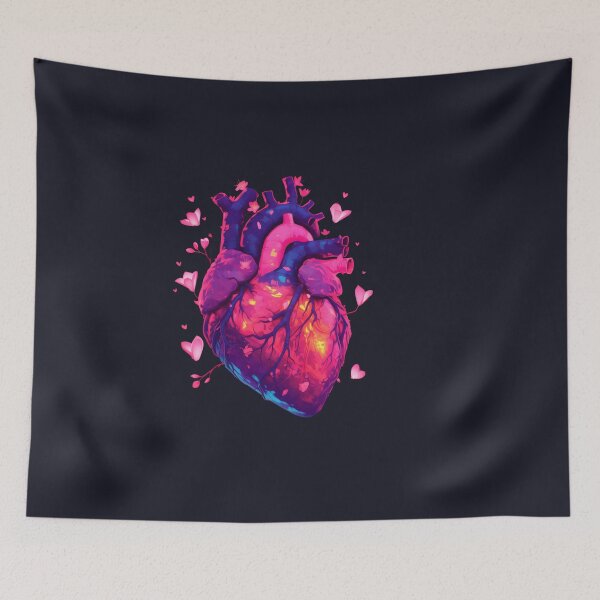Item preview, Anatomical heart with flowers designed and sold by xiao xuans.