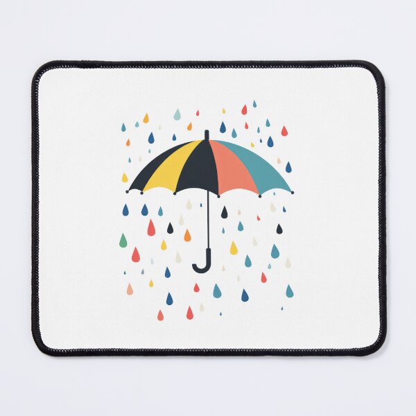 Item preview, Minimalist Umbrella with Colorful Raindrops designed and sold by Enea Kelo.