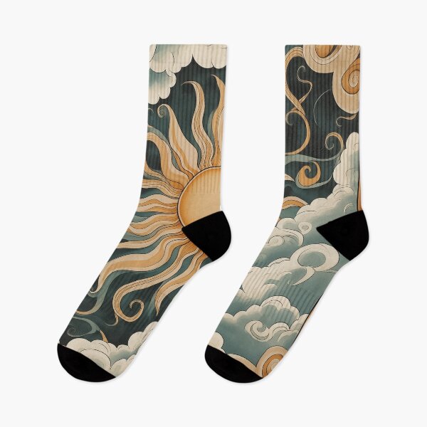 Item preview, A design of an elegant flowing clouds and sun.  designed and sold by HEMRO.