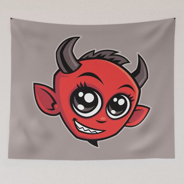 Item preview, Cute Smiling Cartoon Devil designed and sold by fizzgig.