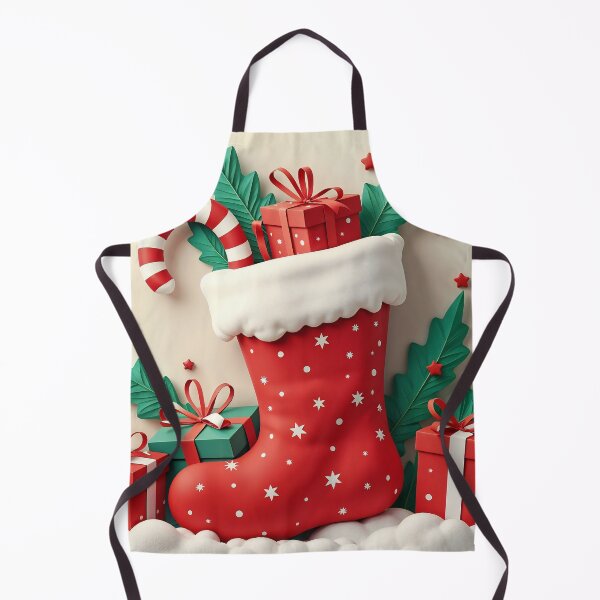 Item preview, A christmas stocking with presents underneath it. designed and sold by Creative88Art.