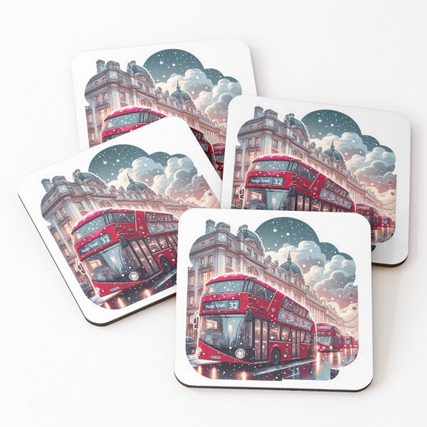 Item preview, London street in winter designed and sold by blondie.simmer.