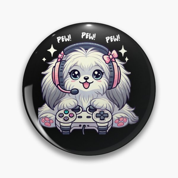 Item preview, Video Gamer Shih Tsu Doge Meme Lover Kawaii  designed and sold by The Art of Kkatarynka.