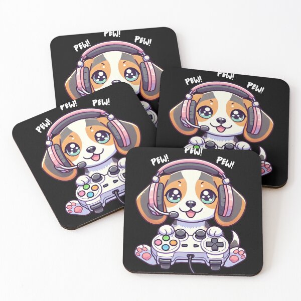 Item preview, Video Gamer Beagle Doge Meme Lover Kawaii  designed and sold by The Art of Kkatarynka.