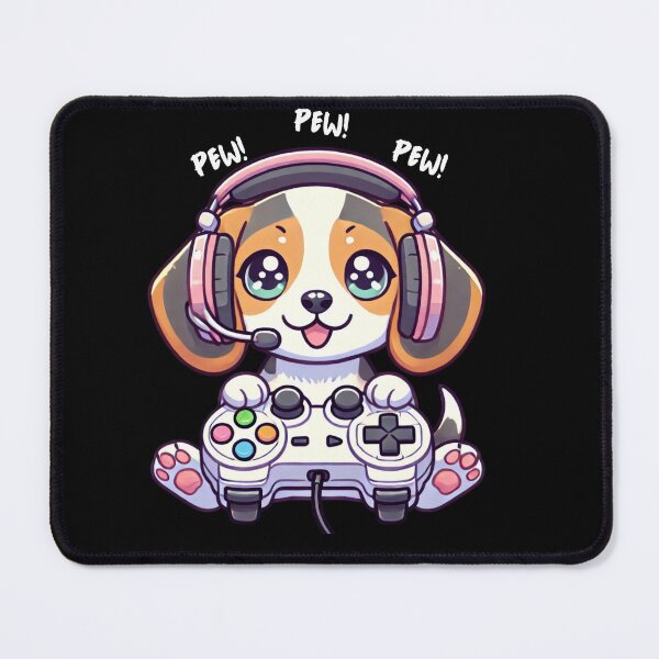 Item preview, Video Gamer Beagle Doge Meme Lover Kawaii designed and sold by The Art of Kkatarynka.