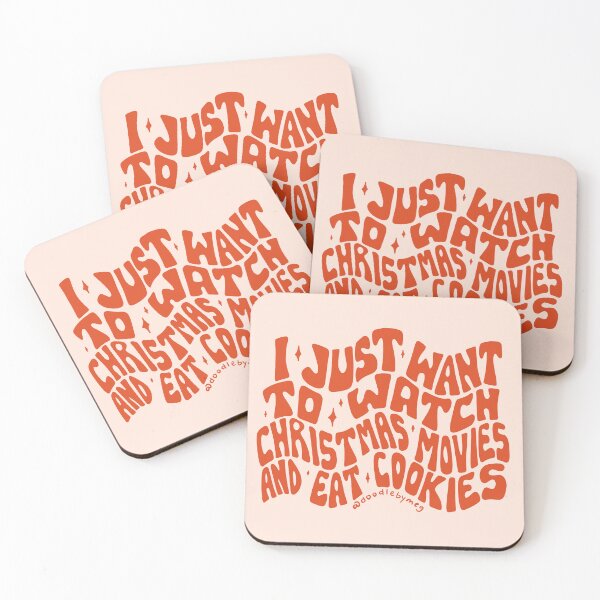 Item preview, I Just Want to Watch Christmas Movies and Eat Cookies designed and sold by doodlebymeg.