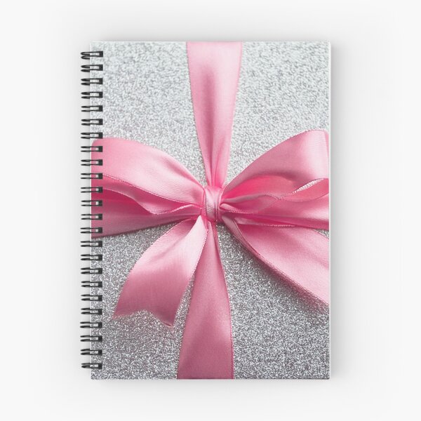 Item preview, Christmas Giftbox Silver Sparkling Box with Pink Ribbon designed and sold by rclwow.