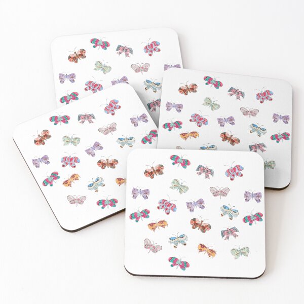 Item preview, Playful colourful watercolour butterflies designed and sold by marinettesshop.