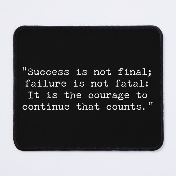 Item preview, Winston Churchill Minimalist Quote designed and sold by Boxing Kangaroo Retail Company.