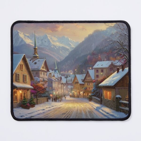 Item preview, Peaceful Winter Morning in the Town designed and sold by BlareBlare.