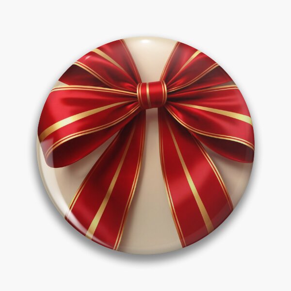 Item preview, A red bow with gold trim. designed and sold by Creative88Art.
