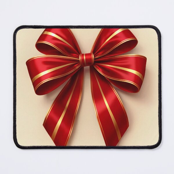 Item preview, A red bow with gold trim. designed and sold by Creative88Art.