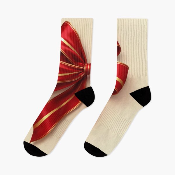 Item preview, A red bow with gold trim. designed and sold by Creative88Art.