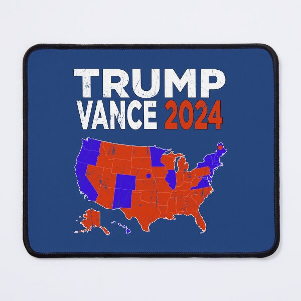 Item preview, Trump Vance '24 Retro Logo Red White Blue Election Map Donald JD 2024 24 Red States Electoral College designed and sold by arcadetoystore.
