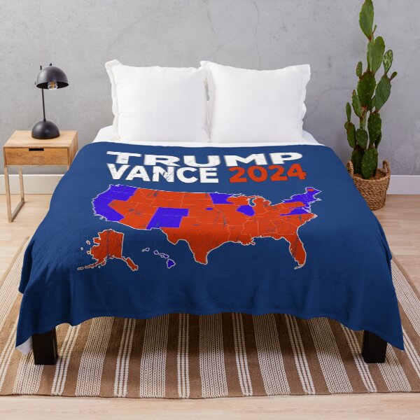 Item preview, Trump Vance '24 Retro Logo Red White Blue Election Map Donald JD 2024 24 Red States Electoral College designed and sold by arcadetoystore.
