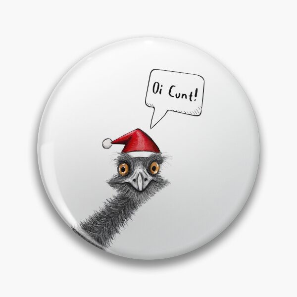 Item preview, The Rude Christmas Emu designed and sold by WolzaCards.