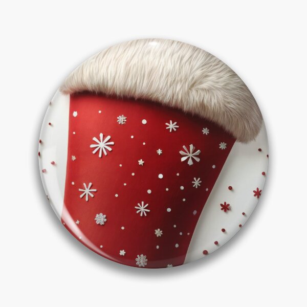 Item preview,  A red and white stocking with snowflakes. designed and sold by Creative88Art.