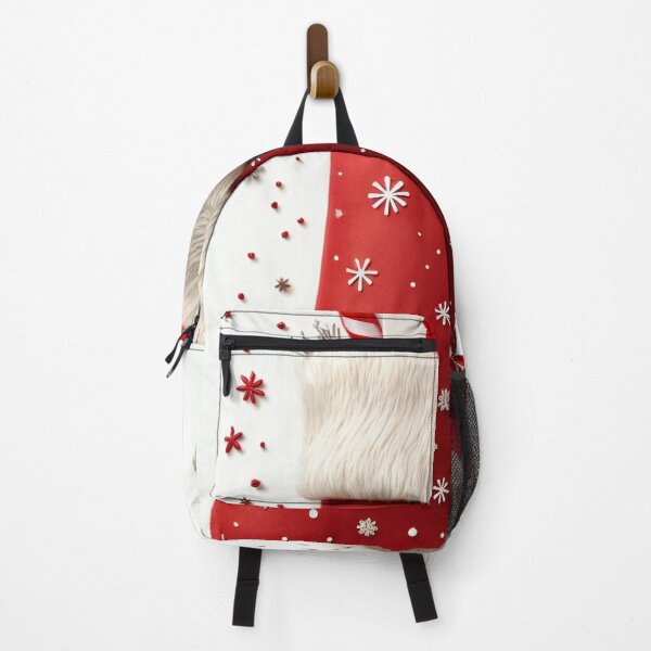 Item preview, A red and white stocking with snowflakes. designed and sold by Creative88Art.