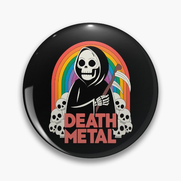 Item preview, Death Metal - Retro Grim Reaper Design designed and sold by Serbin.