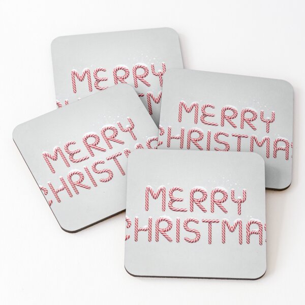 Item preview,  Merry Christmas written in red and white candy cane stripes. designed and sold by Creative88Art.