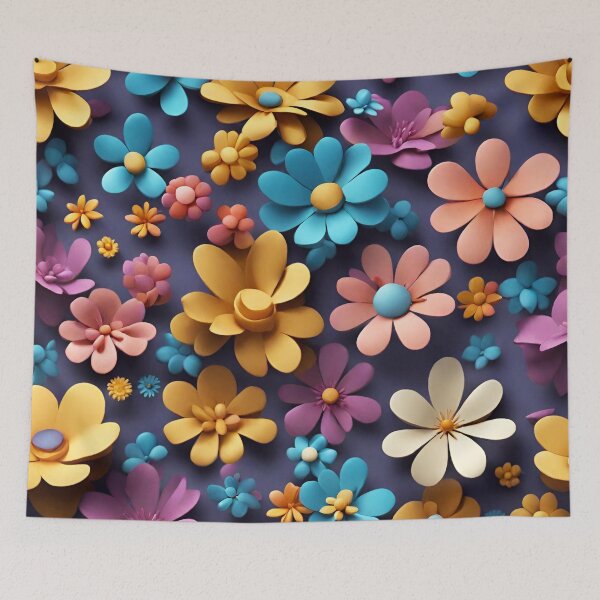 Item preview, Ditsy Floral 3D Bliss Seamless Pattern 3 designed and sold by Tom-Johnson.