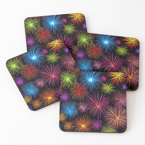 Item preview, Energetic Colorful Fireworks Celebration Pattern 4 designed and sold by Tom-Johnson.