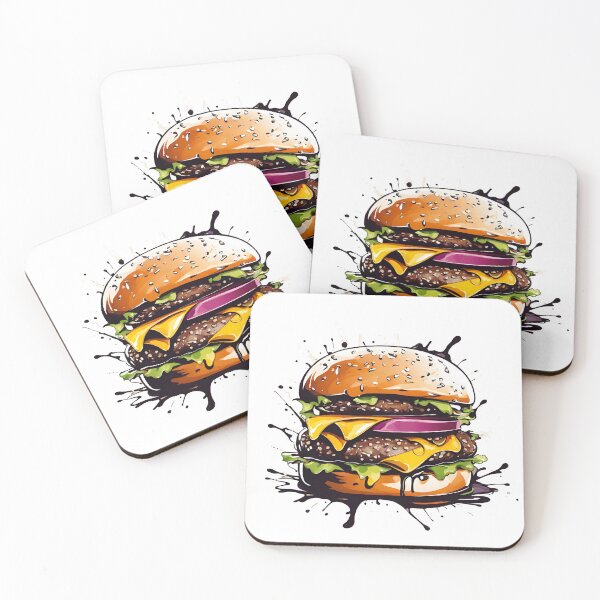 Item preview, Splashy Burger Abstract Design 3 designed and sold by Tom-Johnson.