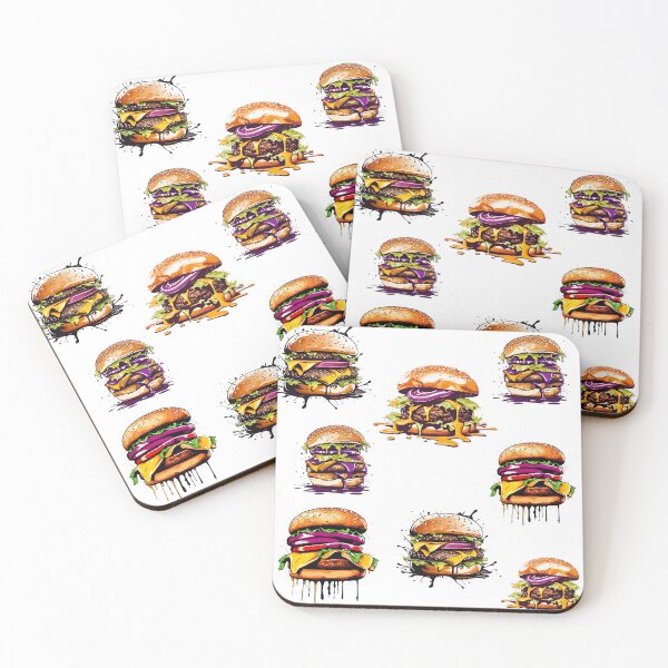 Item preview, Splashy Burger Abstract Design Pattern 1 designed and sold by Tom-Johnson.