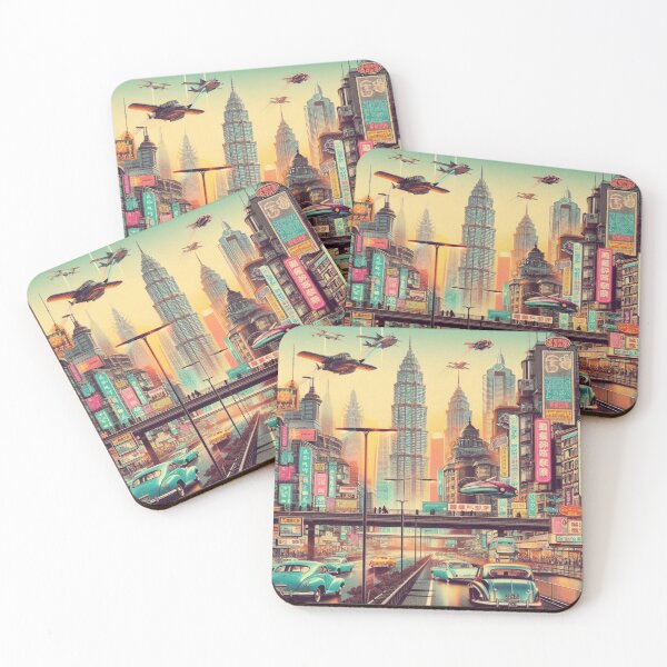 Item preview, Retro Futuristic Cities– Perfect Gift designed and sold by Imaginarium of Chaos falcon88 .