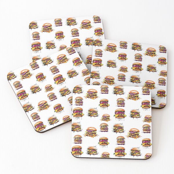 Item preview, Splashy Burger Abstract Design Pattern 2 designed and sold by Tom-Johnson.