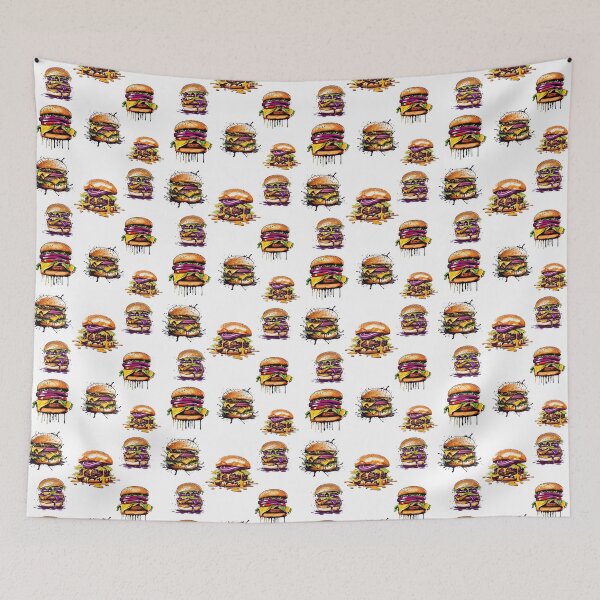 Item preview, Splashy Burger Abstract Design Pattern 3 designed and sold by Tom-Johnson.