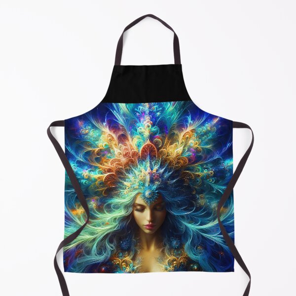 Item preview, Ethereal Turquoise Muse: Fractal Elegance designed and sold by EvaAngel.