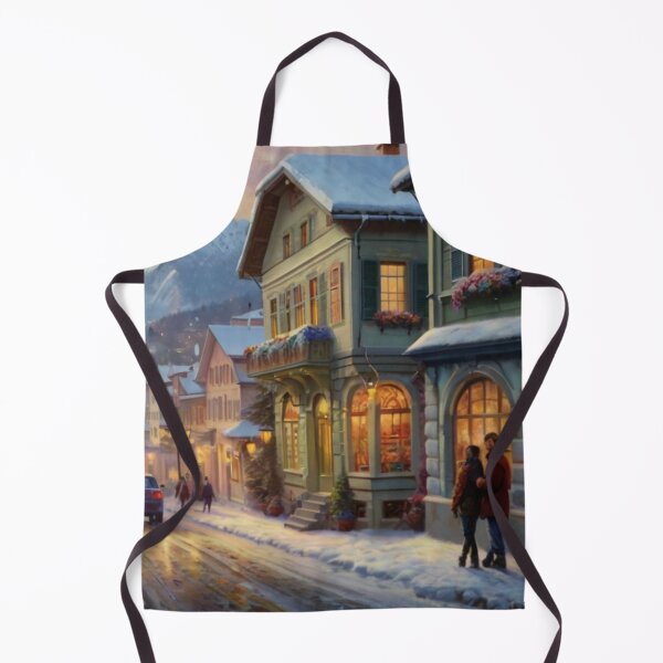Item preview, Snow-Kissed Streets of a Winter Town designed and sold by BlareBlare.