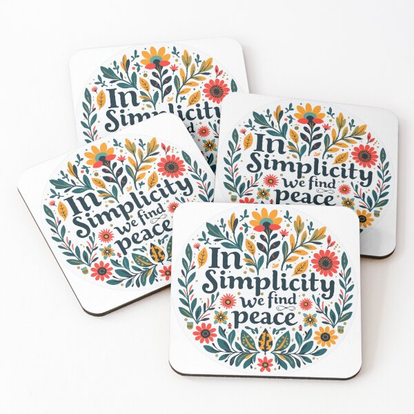 Item preview, In Simplicity, We Find Peace – Inspirational Design designed and sold by 2gather1ness.