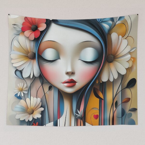 Item preview, Flower Girl No 2. Muted tones, natural palette. designed and sold by Shoot-The-Moon.