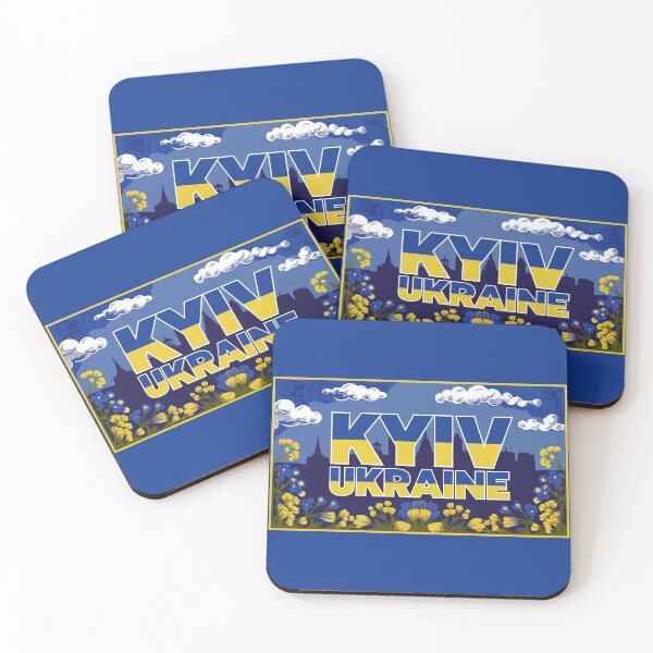 Item preview, Kyiv Ukraine Cityscape - Ukrainian Capital Art Print designed and sold by cabana.space.