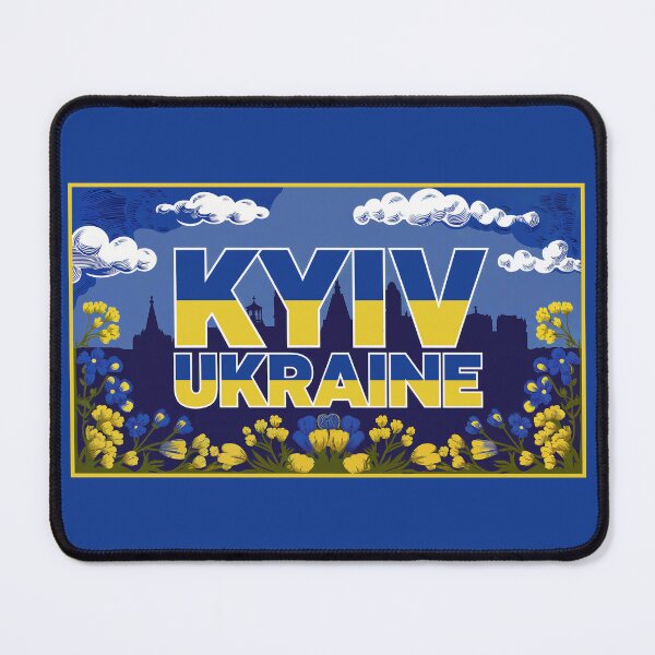 Item preview, Kyiv Ukraine Cityscape - Ukrainian Capital Art Print designed and sold by cabana.space.
