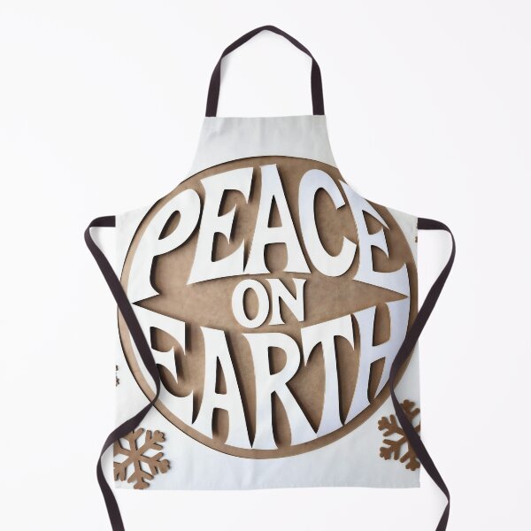 Item preview, Peace on Earth sign with snowflakes designed and sold by Creative88Art.