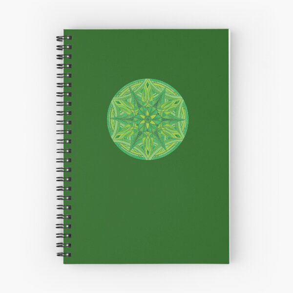 Item preview, Flower of Life Mandalas: 088 - Emerald Green Floral Starburst designed and sold by SonoSonoStudio.