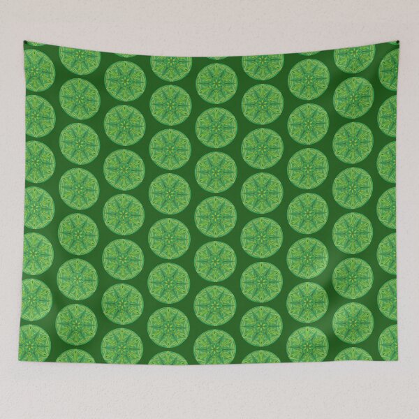 Item preview, Flower of Life Mandalas: 088 - Emerald Green Floral Starburst designed and sold by SonoSonoStudio.