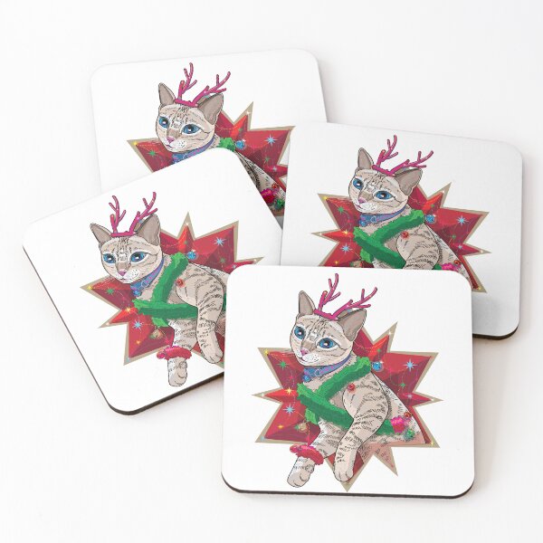 Item preview, Christmas Q P the cat designed and sold by BearsCraft.