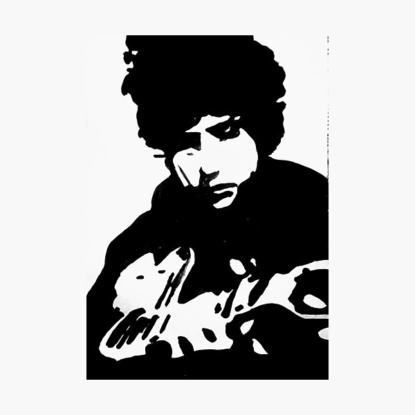 Aperçu de l'œuvre Bob Dylan créée et vendue par Chad's Fresh Art.