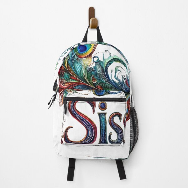 Item preview, Sissy Text with Vibrant Feather Art designed and sold by jgvisualarts.