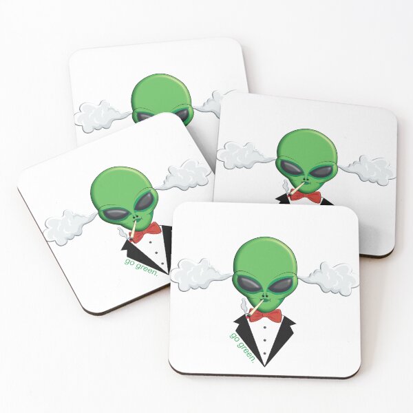 Item preview, Smoking alien designed and sold by Medoosashirt.