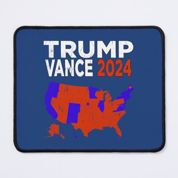 Item preview, Trump Vance '24 Retro Logo Red White Blue Election Map Donald JD 2024 24 Electoral College Red States designed and sold by arcadetoystore.