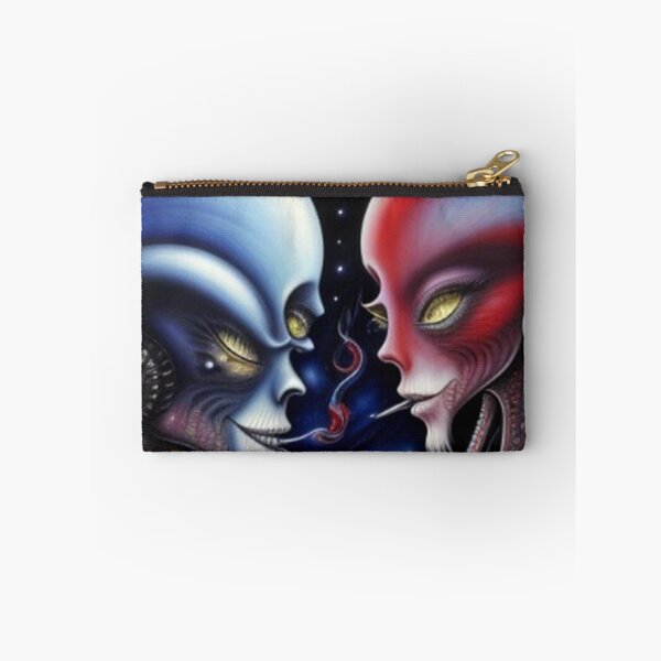 Item preview, Abstract Smoking Aliens Couple designed and sold by TheDarkWardrobe.