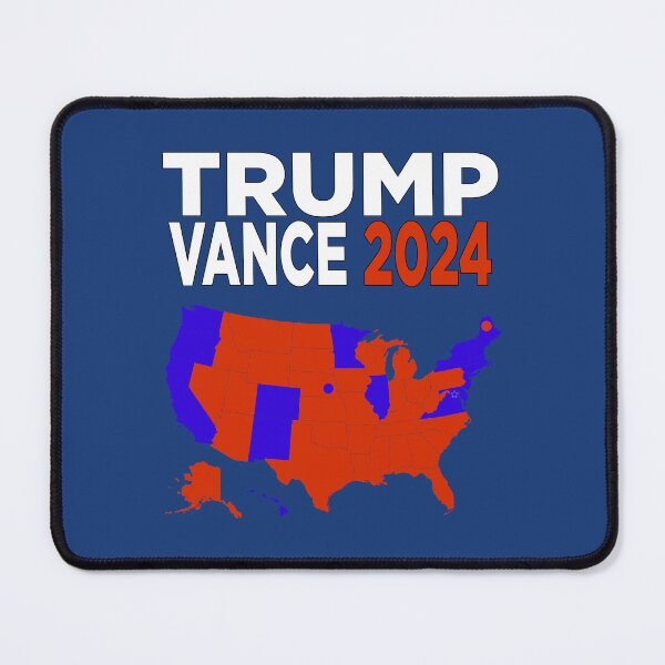 Item preview, Trump Vance '24 Retro Logo Election Map Red White Blue Donald JD 2024 24 Red States Electoral College designed and sold by arcadetoystore.