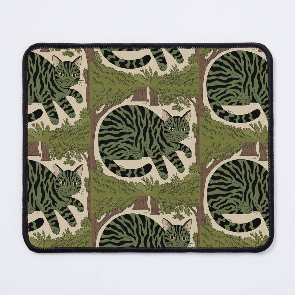 Item preview, Mysterious green cat with camouflage designed and sold by gabobigdream.