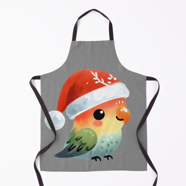 Item preview, Cute Happy Smiling Christmas Parrot with a Santa Hat designed and sold by GVibezPadel.