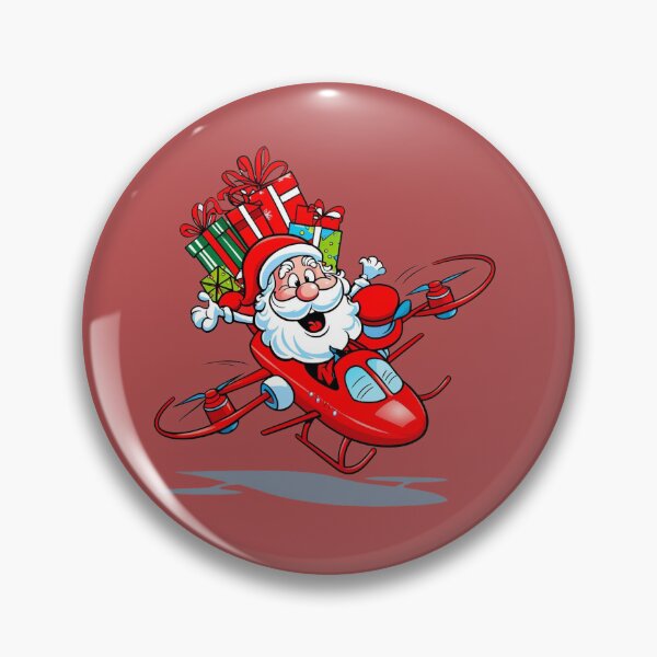 Item preview, Santa Piloting a Drone for Gift Delivery designed and sold by CeammiShop.